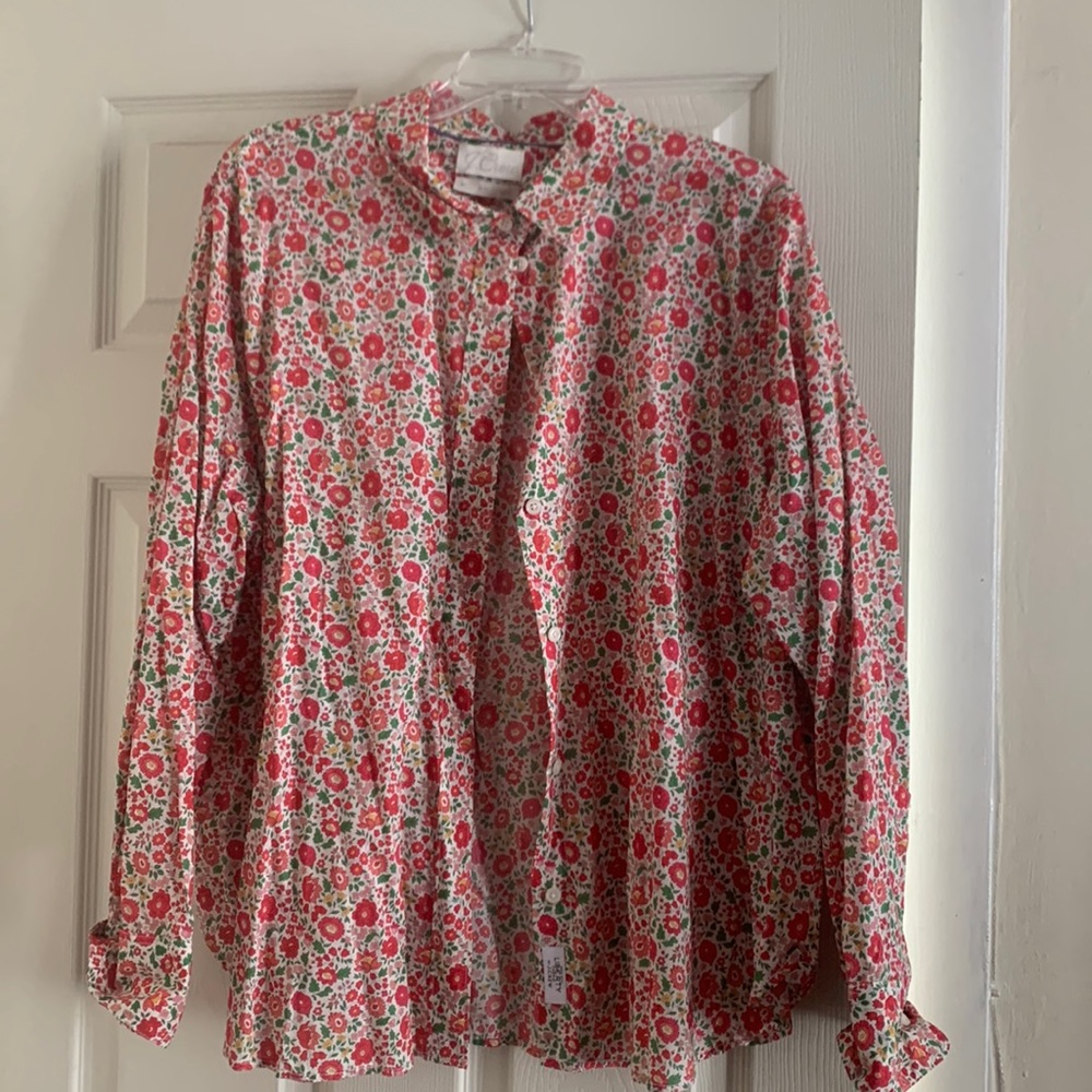 J Crew Liberty print shirt